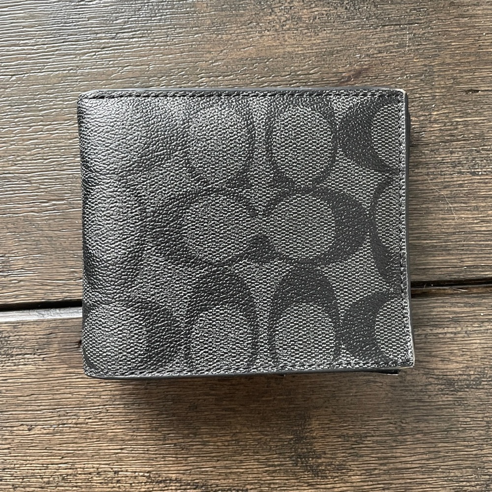 Coach Black and Gray Wallet